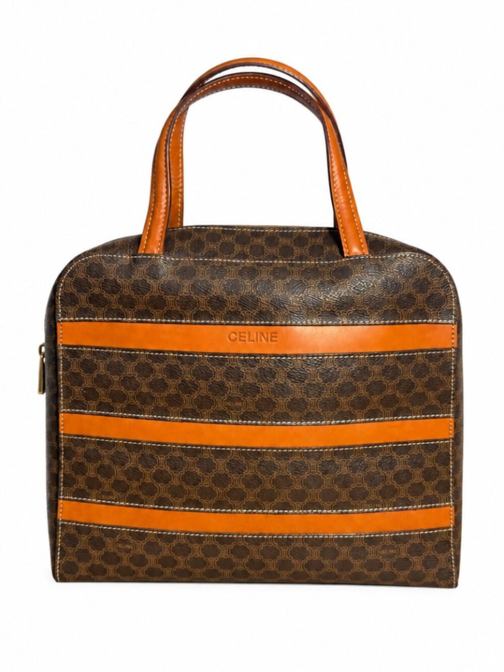 Celine Vintage Macadam Top Handle Bag